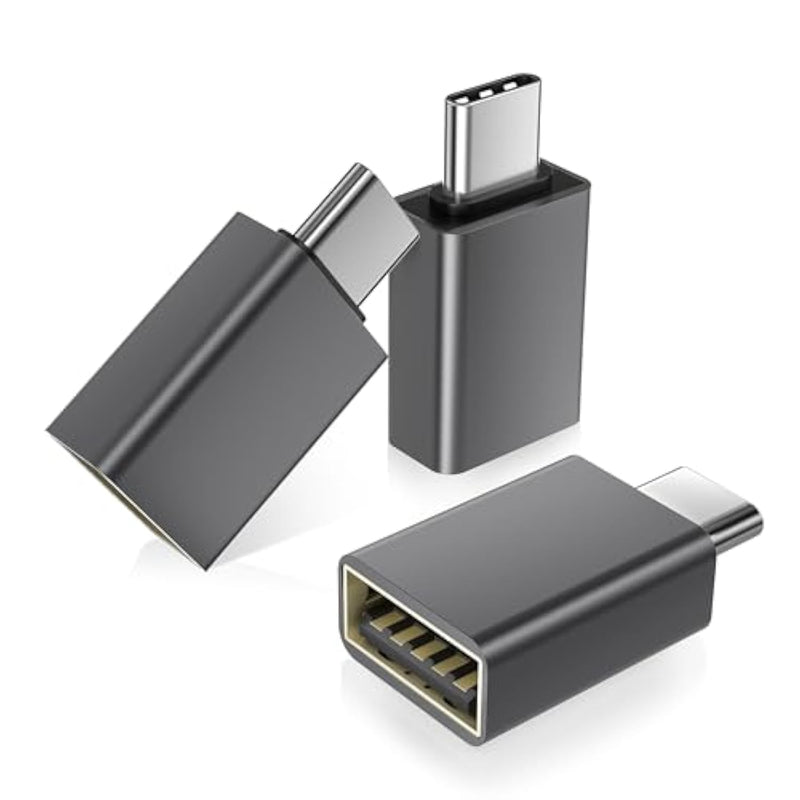 Usb C To Usb Adapter 3 Pack,Usbc Male To A Female 3.0 Otg Macbook Pro/Air Usb Adapter,Type C Thunderbolt 3 Converter For Apple Iphone 16 15,Flash Thumb Drive,Mac,Ipad,Samsung Galaxy S25 S24