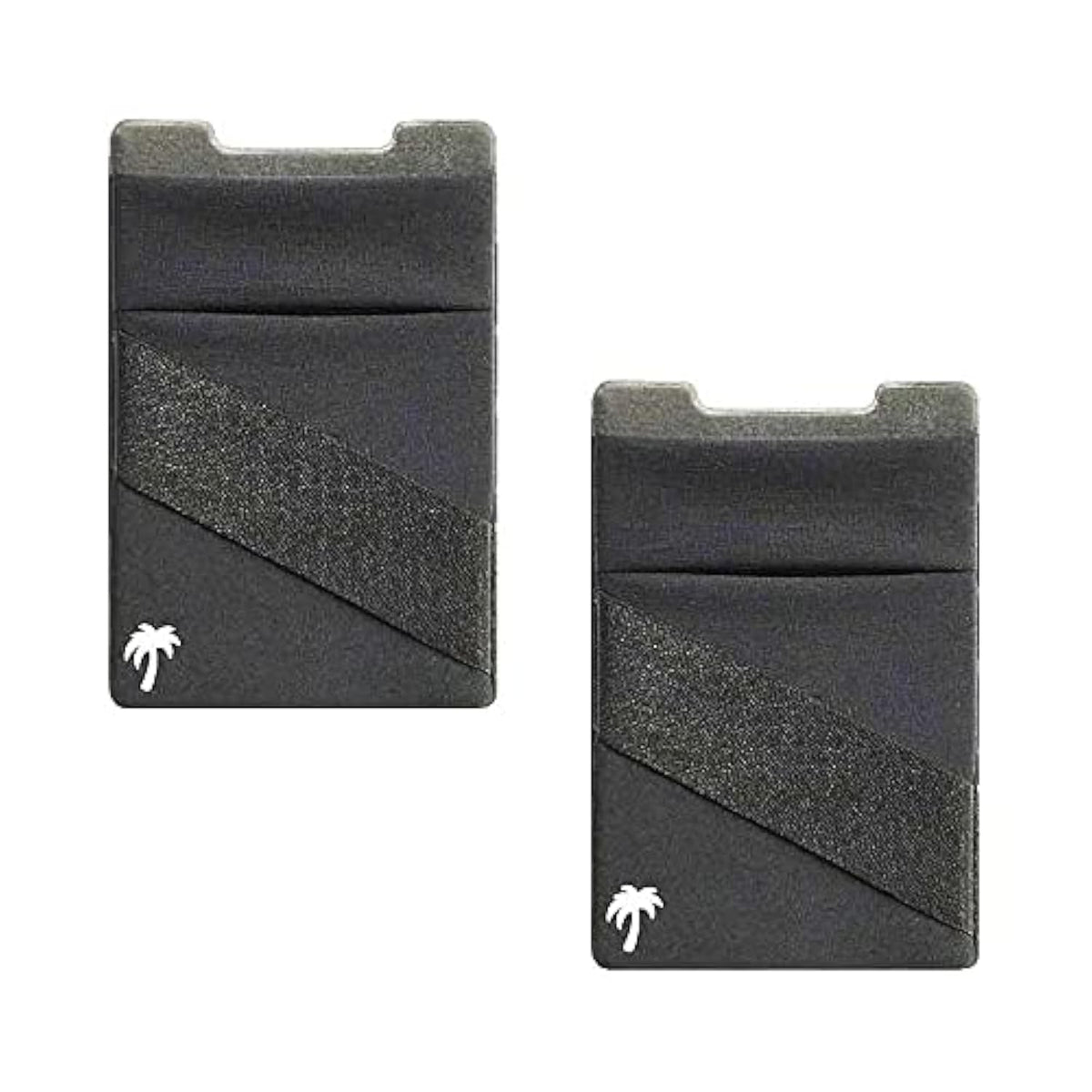 StickyWallet 2-Pack Premium Stick-On Phone Wallet with Double Pocket & Strap