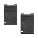 The Stickywallet – Premium Spandex Stick-On Phone Wallet Card Holder For Any Case – Unique Double Pocket Design + Finger Strap (2 Pack)