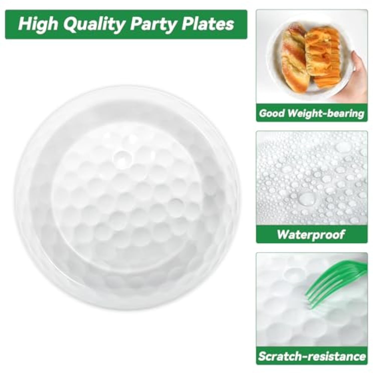 100 Pcs Golf Party Supplies Plates And Napkins Set Golf Birthday Party Decorations Paper Tableware Dinnerware Kit Disposable Sports Golf Ball Themed Party Decor Favors For Kids Serves 25