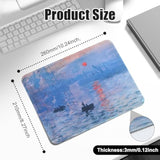 Square Mouse Pad 260X210Mm (10.2"X8.3") - Non-Slip Natural Rubber Base, Washable And Smooth Fabric Surface, Stitched Edge For Laptop, Mouse, Computers, Office (Sunrise Painting)