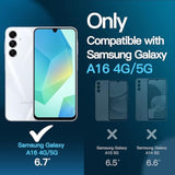 JETech Screen Protector for Samsung Galaxy A16 5G / 4G 6.7-Inch with Camera Lens Protector, Tempered Glass Film, HD Clear, 2-Pack Each