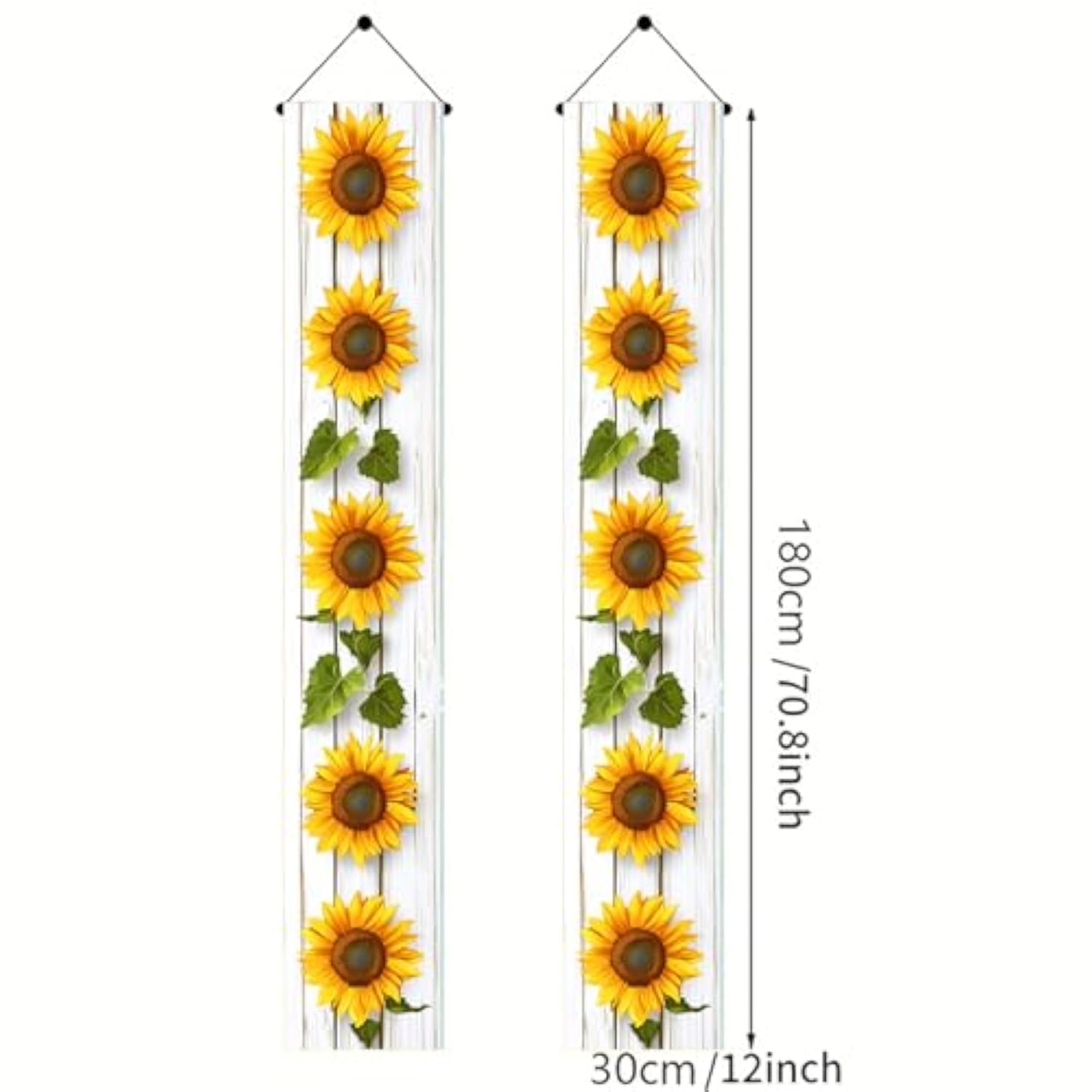 Sunflower Welcome Hanging Banners Spring Summer Porch Banners Flags Summer Door Banners Party Decorations Hanging Banner12 X 72Inches Seasonal Front Door Sign Decoration
