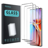 3 Pack Tempered Glass Screen Protector For Motorola Moto Edge+ / Plus 2023, Anti-Fingerprint, 9H Hardness, Scratch Resistant, 3D Curved Tempered Glass Film, Hd Clear