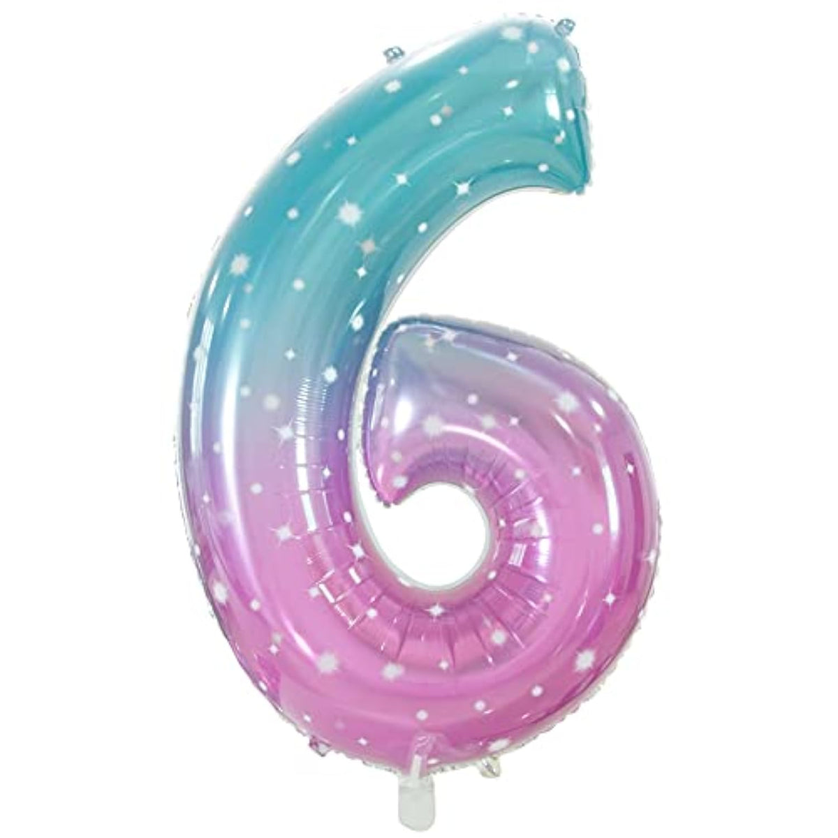 40-Inch Number 6 Foil Balloon for 6th Birthday Party Decor