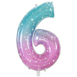 40-Inch Number 6 Foil Balloon for 6th Birthday Party Decor