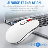 2025 AI Mouse, AI Voice & Audio Recorder, AI Real-Time Transcription, Translation & Summarization, Ergonomic Presenter Laser Pointer Remote, for Office Remote Work High-Performance Device