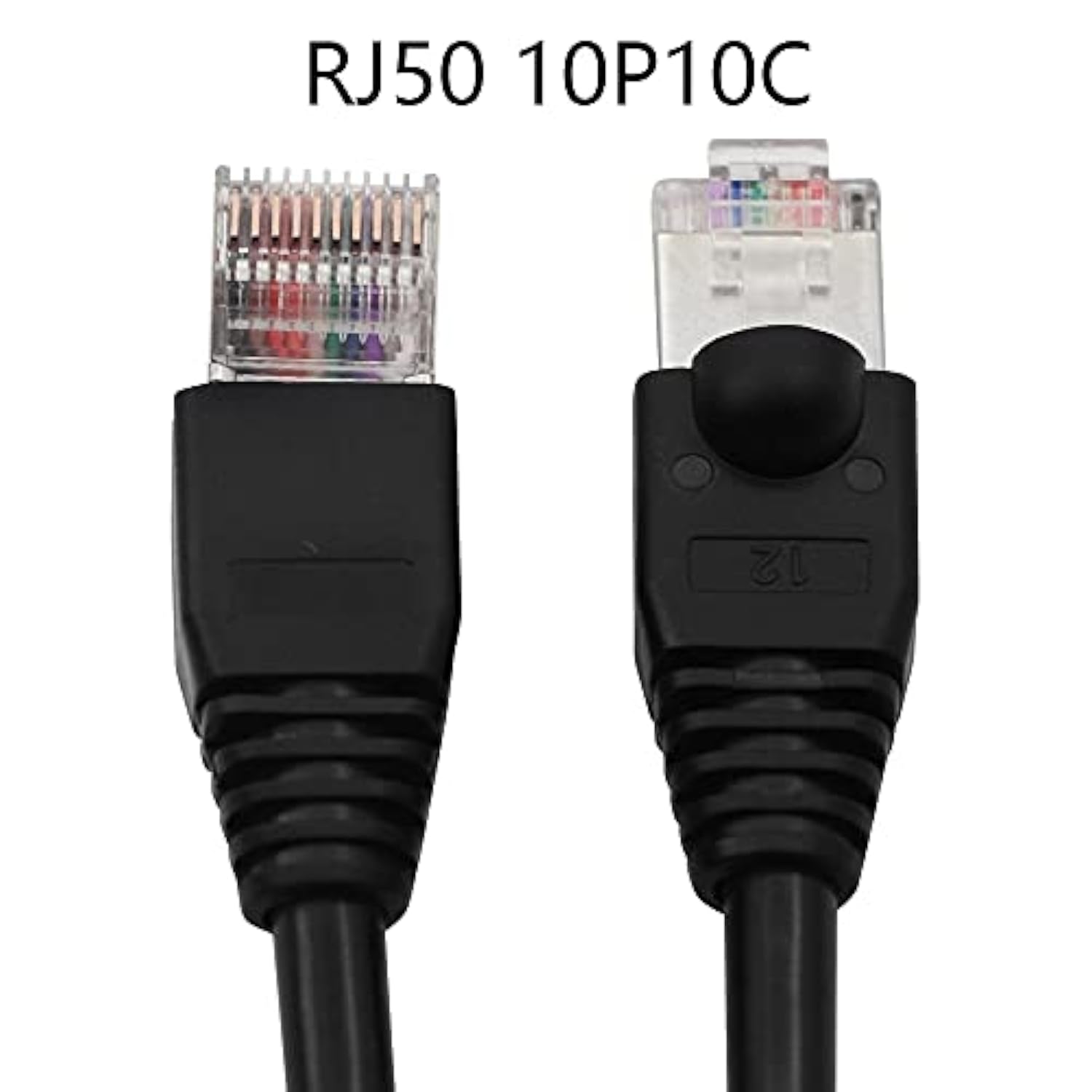 Rj50 Cable 10P10C Cat 5E Male To Male Modular Crystal Plug With Shielding Conn