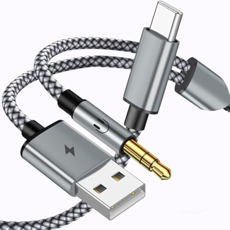 Usb C To 3.5Mm Aux Cable With Charger, 2 In 1 Usb C To 3.5Mm Headphone Car Stereo Aux Cable With Pd 18W Charging Compatible With Iphone 16/16Pro/15/15Pro, Galaxy S24 Ultra/S24/S23/S21Fe, Pixel 8/7/6