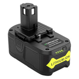 Rb18L50 18V 6.0Ah Lithium Battery Replacement For Ryobi One+ Cordless Power Tools, High Capacity, Compatible With P102, P103, P104, P105, P107, P108, P109