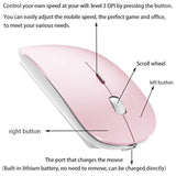 Bluetooth Wireless Mouse For Laptop Mac Macbook Macbook Air Macbook Pro Pc Desktop Computer Windows Chromebook Notebook (Jelly Pink)