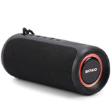 Waterproof Bluetooth Speaker Wireless- Portable Speaker Loud With Built-In Subwoofer And Tweeter, Extra Bass, Stereo Sound, Ip67, Colorful Lights For Party, Outdoor, Camping - Black