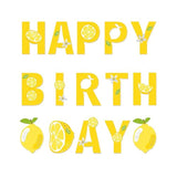 Lemon Banner Lemon Happy Birthday Banner Lemonade Birthday Party Banner Lemon Party Decoration Lemonade Happy Birthday Sign For Summer Fruit Birthday Party Lemon Theme Bridal Shower Supplies