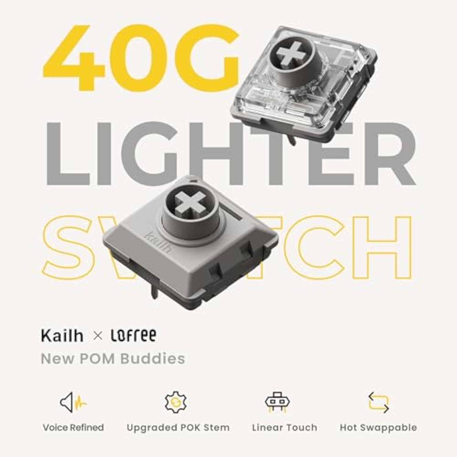 Flow Lite 100 Keys Low Profile Mechanical Keyboard, Swappable Rechargeable Wireless Keyboard with 2.4G Receiver, Bluetooth and Wired Connection for Windows, Mac/Specter Linear Switches (Marble)