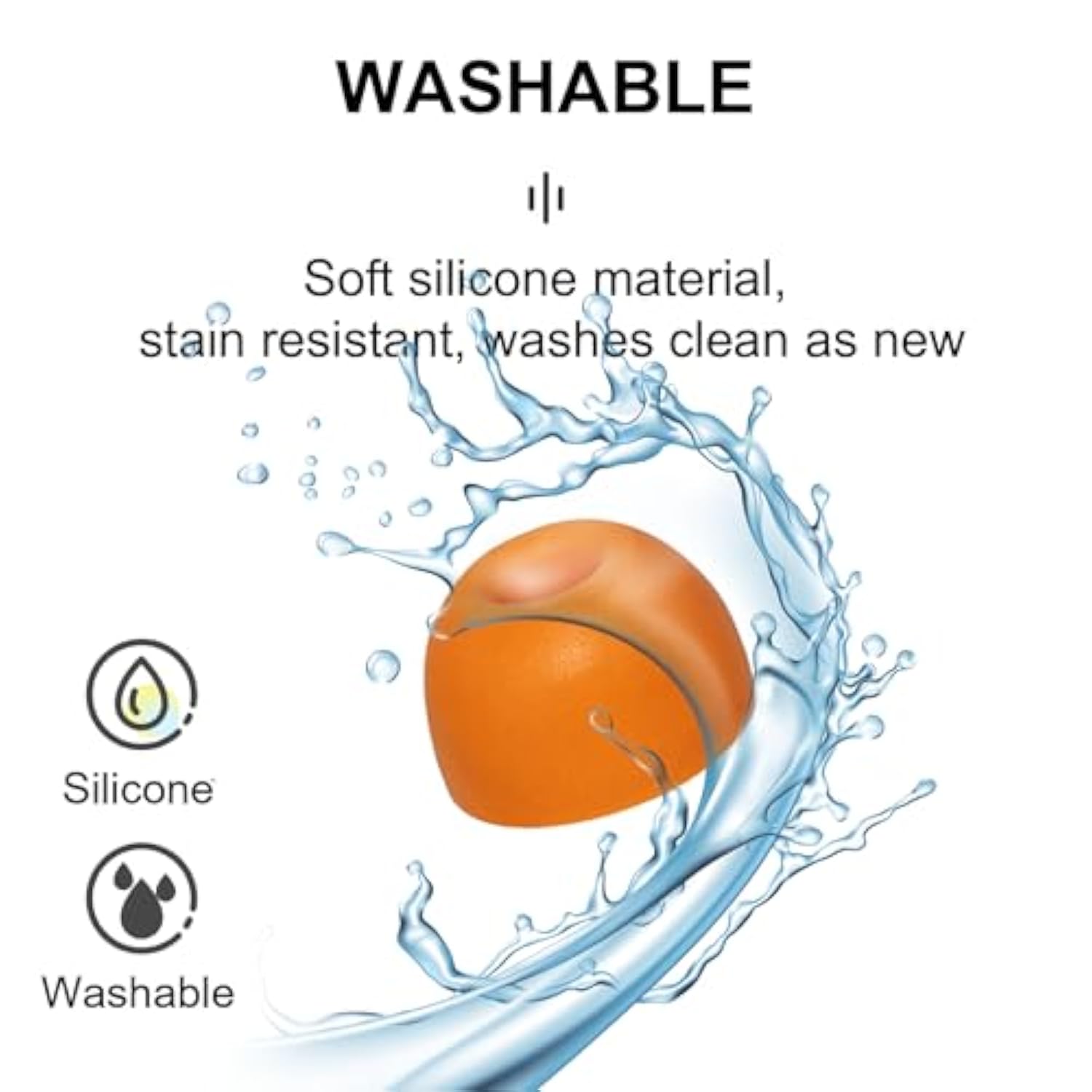 Replacement 5 Pairs Ear Tips Earbuds For Beats Powerbeats Pro 2/Powerbeats Pro Eartips Made Of Soft And Comfortable Silicone Material, Waterproof And Sweatproof (Electric Orange)