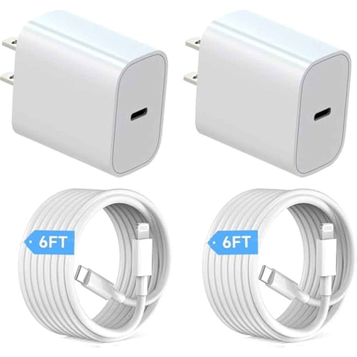 Charger For Iphone Charger Fast Charging, 20W Fast Charger Usb C Wall Charger Block With 6Ft Fast Charger Cable For Iphone 14/14 Pro Max/13/13 Pro Max/12/12 Pro Max/11/Xr/Xs/X