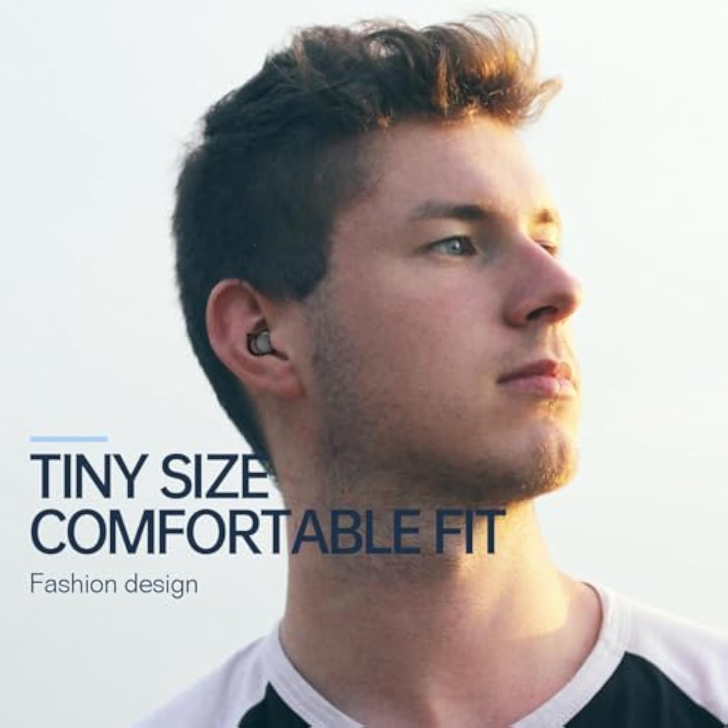 Invisible Sleep Headphones,Sleep Earbuds For Side Sleepers,Comfortable Noise Blocking Sleep Ear Buds,Bluetooth 5.3 Wireless Earbuds, In-Ear Ear Buds For Sleeping,Driving,Cycling - Black