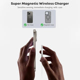 Magnetic Wireless Charger, 2Pack [Apple Mfi Certified] 6Ft Apple Fast Mag Safe Charge For Iphone 16 15 Wireless Charging Pad With Usbc Charger Block Compatible With Iphone 16/16 Pro Max/15/14/13/12/11