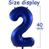 40 Inch Navy Blue 2026 Foil Number Balloons Party Decorations