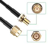 3-Pack 10Ft Rp-Sma Male To Female Extension Cable Wifi Router Antenna Extender