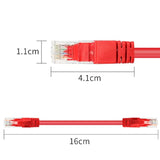 Short Cat6 Ethernet Patch Cable 0.5Ft,High Speed Internet Network Cable Lan Pa
