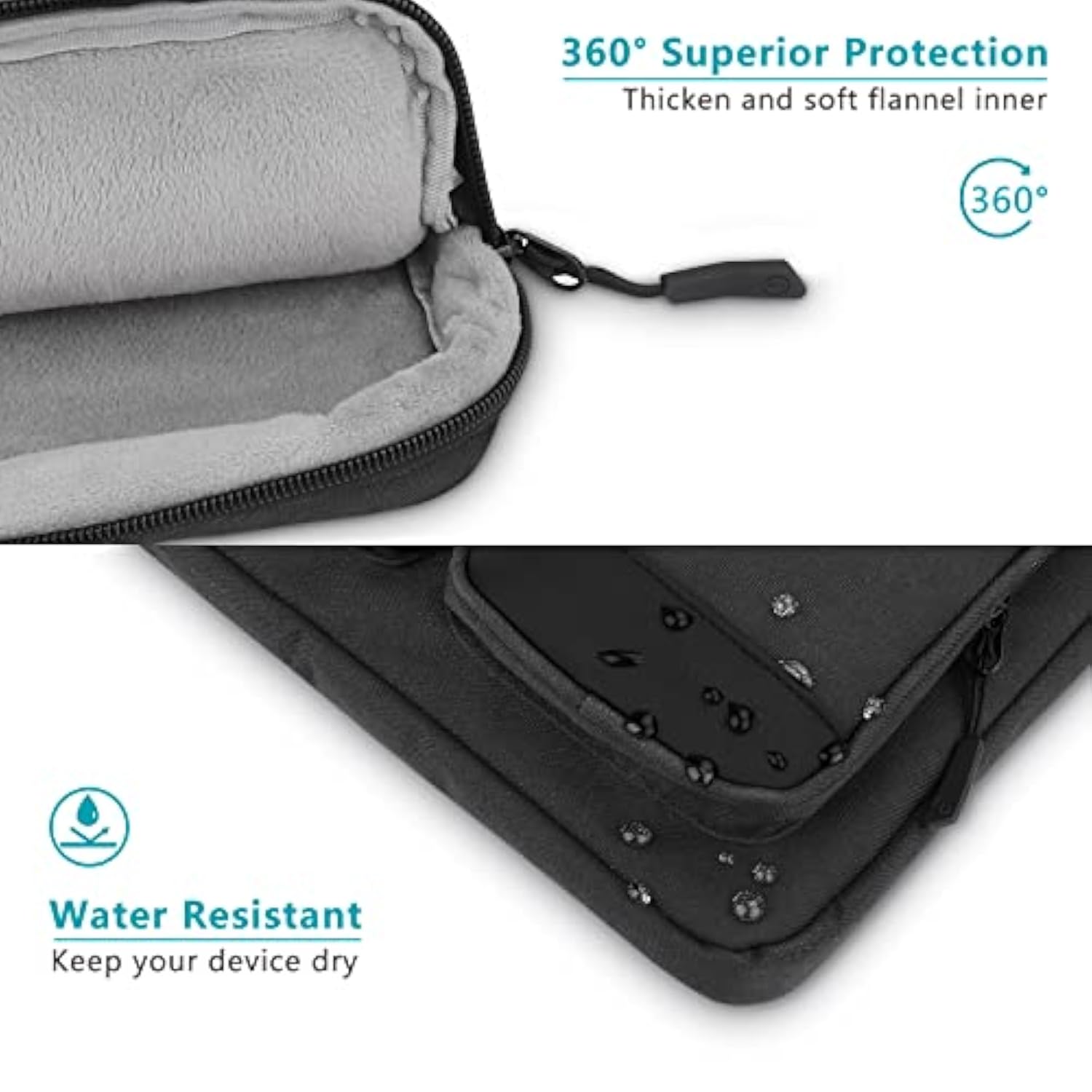 14 Inch Laptop Case Sleeve Waterproof Shockresistant Lightweight 360° Protective Notebook Briefcase Compatible With Macbook Pro/Max 14?? M2 M1