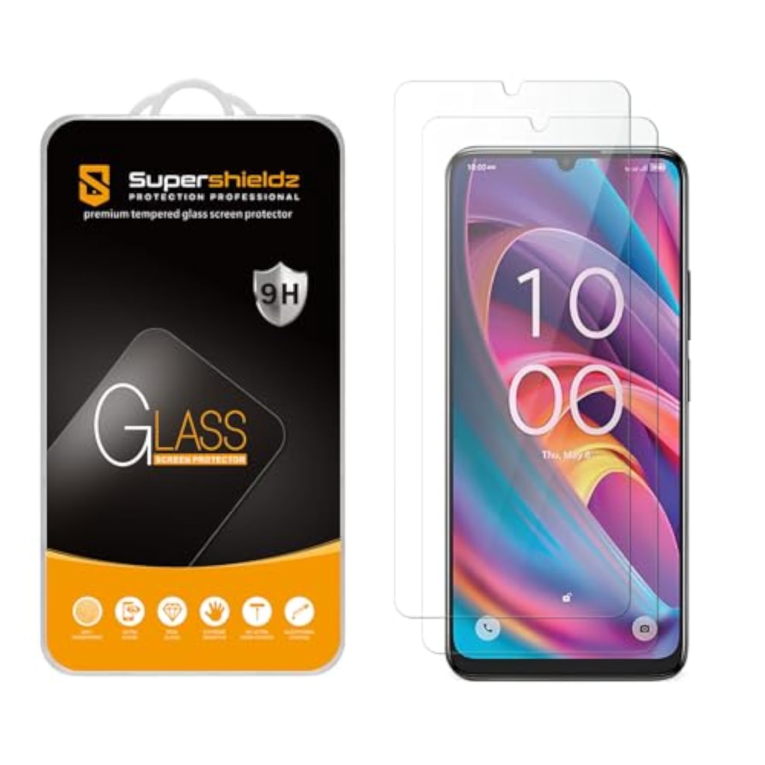 (2 Pack) Designed For Tcl K32 5G Tempered Glass Screen Protector, Anti Scratch, Bubble Free