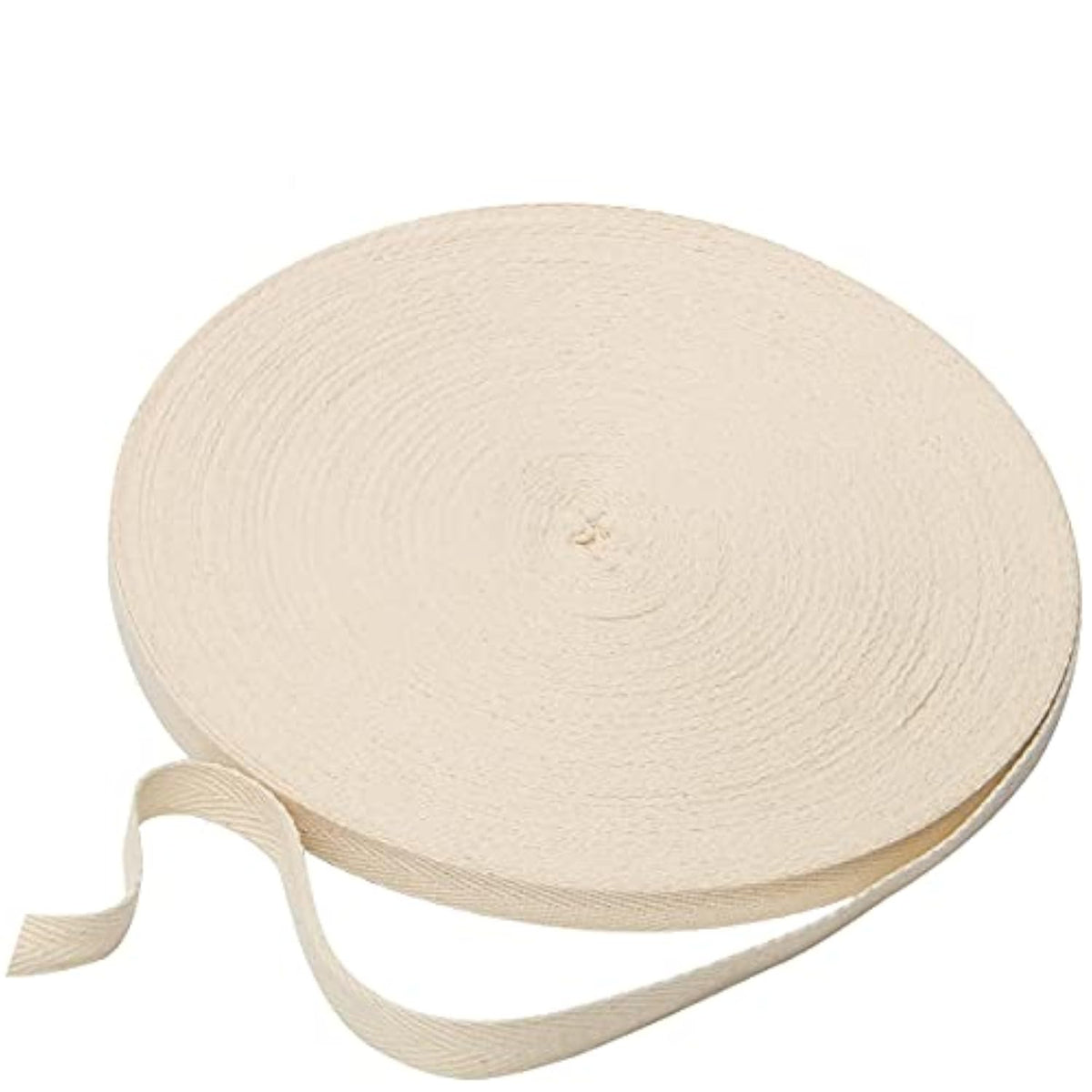 1/2 Inch Cotton Twill Ribbon, 66 Yards Binding Ribbon Webbing Tape Tri