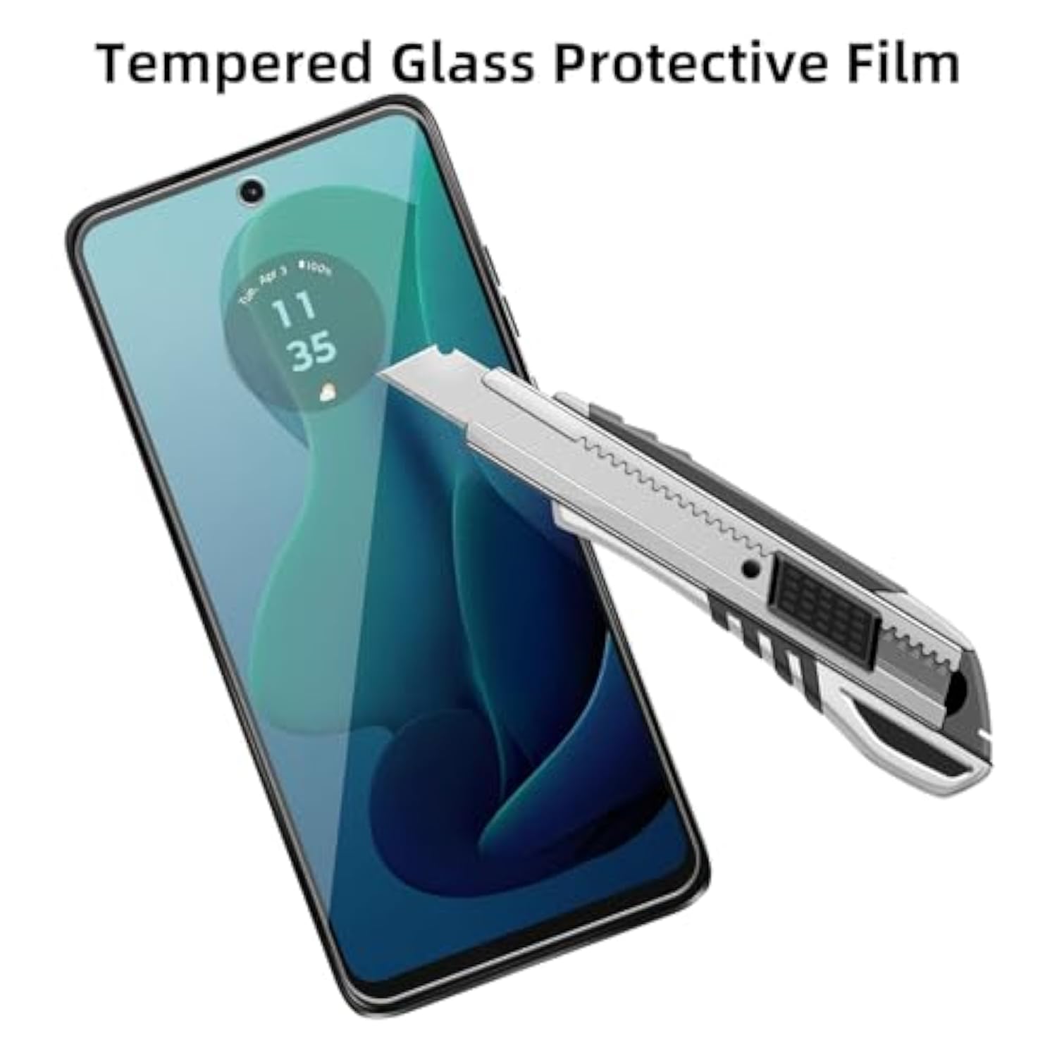 4-Pack Tempered Glass Screen Protector for Motorola Moto G 5G 2024 Case Friendly