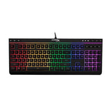 Alloy Core RGB Membrane Gaming Keyboard, Comfortable Quiet Silent Keys with RGB LED Lighting Effects, Spill Resistant, Dedicated Media Keys,