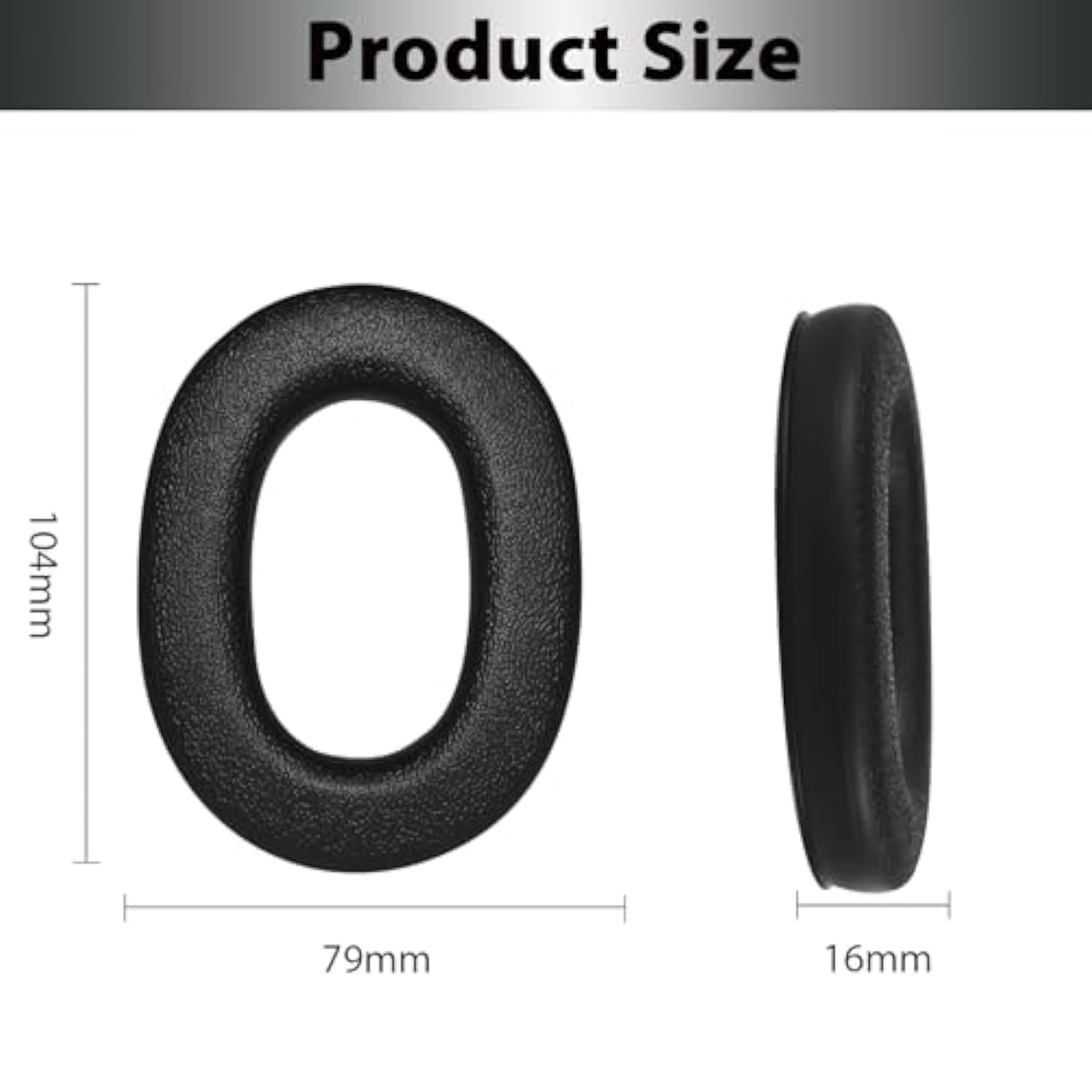 Replacement Ear Pads Cushions For 3M Worktunes Connect Hearing Protection (90542, 90541) & Peltor Sport Tactical, Ear Muffs For Zohan Em042 & Prohear 037/033 Hearing Protector (4 Pack)