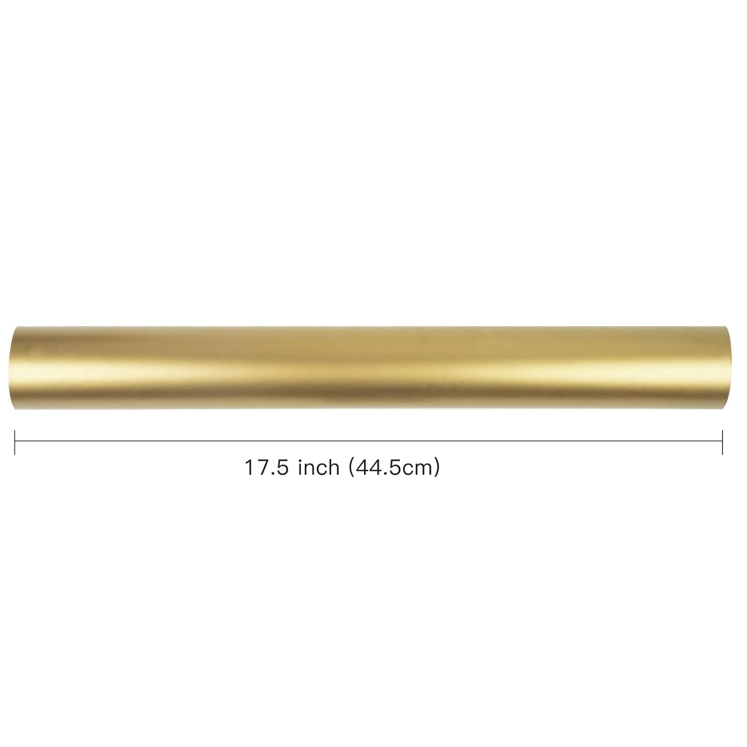 Gold Wrapping Paper Solid Color - Mini Roll - For Wedding, Birthday, Shower, Congrats, And Holiday - 17 Inches X 32.8 Feet