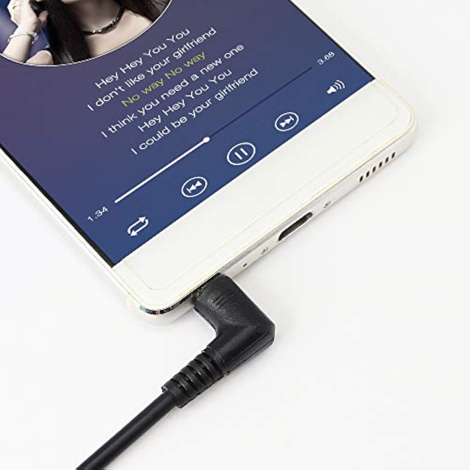 3.5Mm Trrs Cable, (2-Pack) Gold Plated 90 Degree Right & Left Angled 3.5Mm Stereo 4-Pole Male To Male Auxiliary Audio Cable For Smartphones,Tablets,Players Microphone(4-P,9Inch)