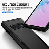 For Samsung Galax S10 Case, Galaxy S10 Case,With Hd Screen Protector [ Grade Drop Tested] Heavy-Duty Tough Rugged Shockproof Protective Case For Samsung S10, Black