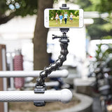 Phone Holder Desk Gooseneck Mount, Cell Phone Clamp Clip For Pole, Mount Stand, Compatible For Iphone 16 Plus Iphone 15 Pro 14 Plus Xs Max Xr X 8 7 6 6S Plus And Other 4-7'' Device