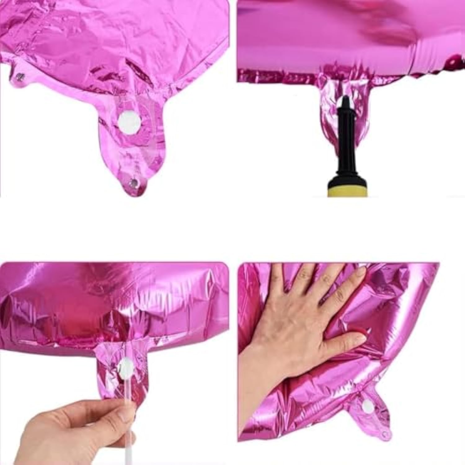 Spring Fling Balloon Banner,Welcome Hello Spring Banner,Happy Easter Decorations Garland,Rose Pink,16Inch