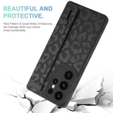 Compatible With Samsung Galaxy S25 Ultra Case With Strap Wrist, Cheetah Print Shockproof Soft Tpu Protective Cover For Women Girls, Anti Scratch Case For Galaxy S25 Ultra 6.9 Inch, Black