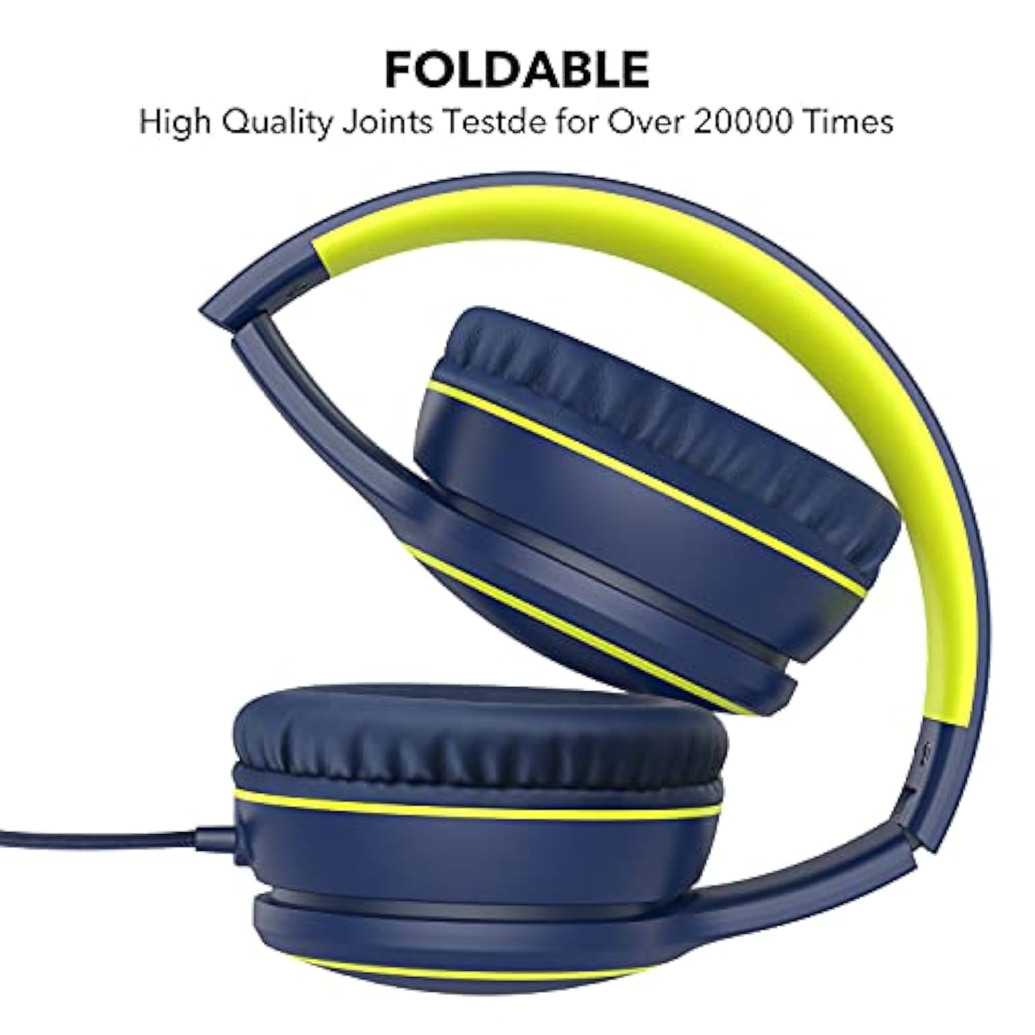 R10 Over Ear/On-Ear Headphones With Microphone, Lightweight Folding Stereo Bas