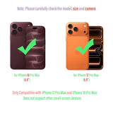 Armor Phone Case for iPhone 17 Pro Max Military Grade Cover 360 Full Protection Heavy Duty Hybrid Metal Bumper Built-in Silicone Shockproof with