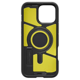 Spigen for iPhone 16 Pro Case, Tough Armor (Ai) MagFit [Compatible with Magsafe] [Kickstand] [Military-Grade Protection] - Black