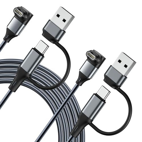 2 in 1 Charger Cable for Garmin Watch 2 Pack, 3.3 FT USB Charging Cord for Garmin Fenix 8 7 7X 6 5/Forerunner 970 965 955 945 570 265 255 165