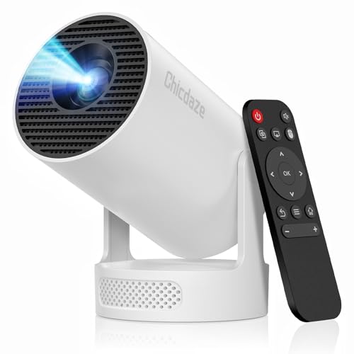 Mini Projector With Wifi And Bluetooth, Portable Projector 4K 1080P Support 5W Sound Base Speaker, 170 Ansi, Android 11, Auto Vertical Keystone Smart Proyector For Home Bedroom Outdoor, Hy300 Ultra