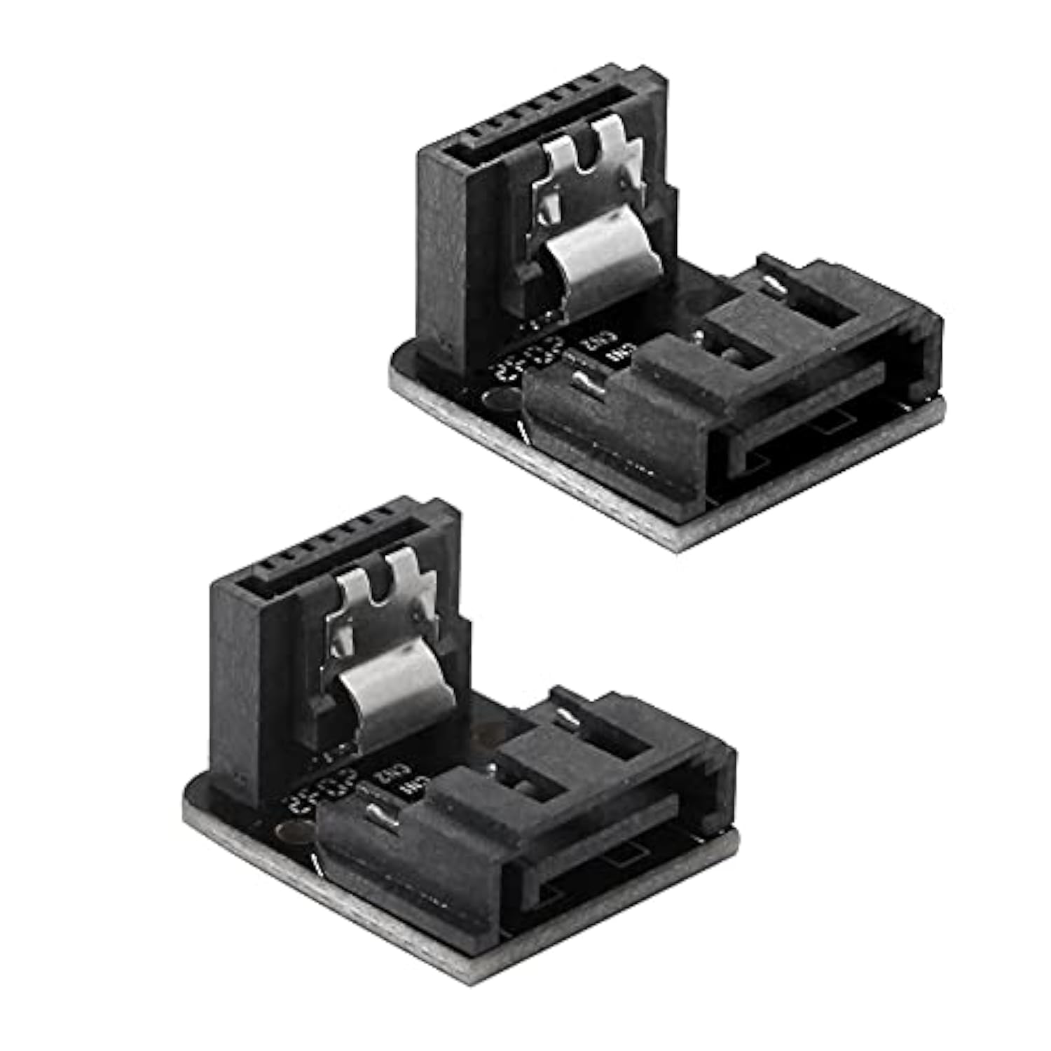 90 Degree Sata Adapter, Up Angle Sata 7Pin Male To Female Converter For Mother