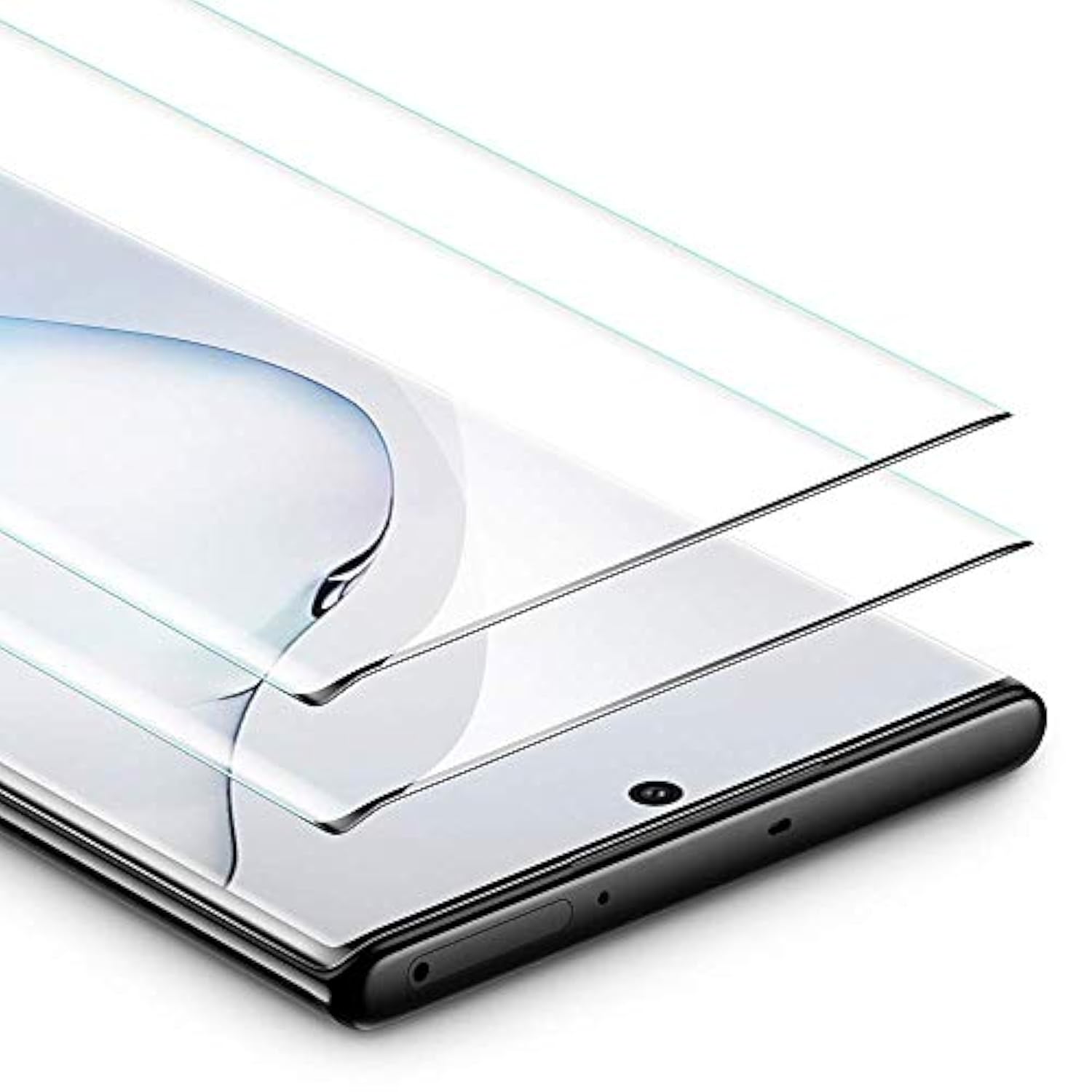 [2 Pack For Samsung Galaxy Note 10 N970 N970U Sm-N970U1 3D Tempered Glass Screen Protector Bubble Free Film
