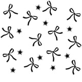 Black Bow Confetti, Bow Birthday Decorations, Black Bow Party Decorations For Girl Women Baby Shower Bridal Engagement Wedding Decor Bachelorette Party Supplies