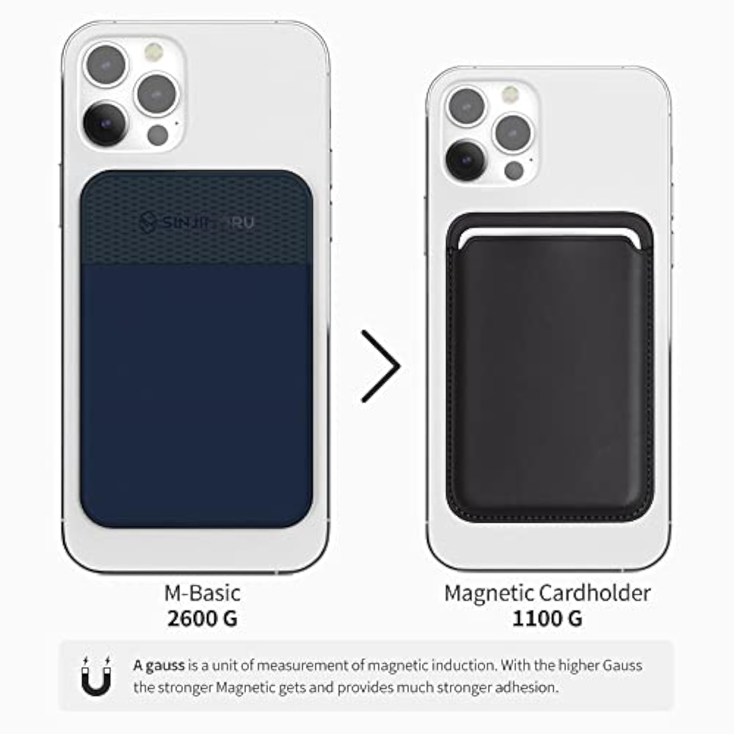 MagSafe Wallet, Stretchy Fabric Magnetic Card Holder for iPhone 15/14/13/12