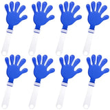 8pcs Hand Clappers Noisemakers Blue White for New Year Sports and Cheer