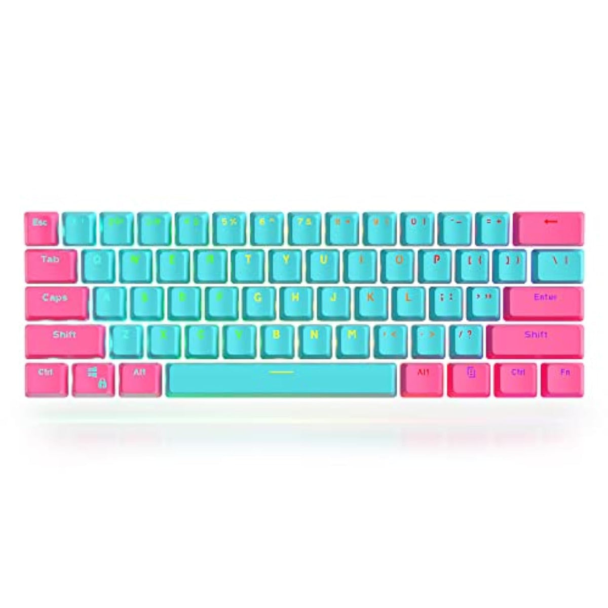 Pbt Keycaps 60 Percent With 6.25U Space Bar Oem Profile For Cherry Mx Switch M