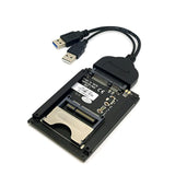 Cablecc SATA 22Pin to USB 3.0 to CFast Card Adapter 2.5 inch Hard Disk Case SS