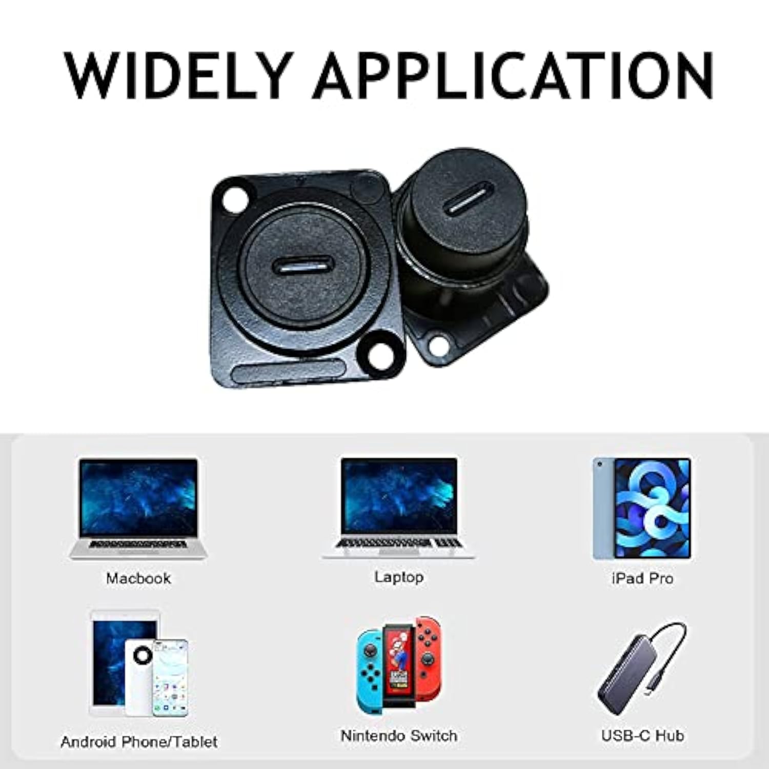 5Pcs Usb 3.1 Type C Panel Mount Coupler, Usb C Pass Through Connector, Female